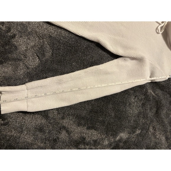 Lauren By Ralph Lauren White Waffle Knit Cowl Neck  Sweater - Picture 11 of 11